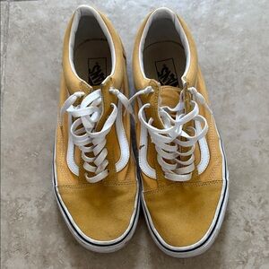 Vans Classic Yellow and White Sneakers